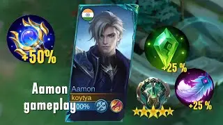 Aamon rank push gameplay /// new build /// epic ll  /// mobb