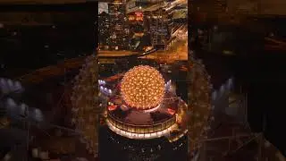 Science world and BC Place at night, Vancouver #shorts