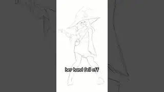drawing a zombie witch