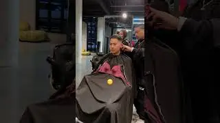 Barber pranks his clients by putting a bra on them with the cape!