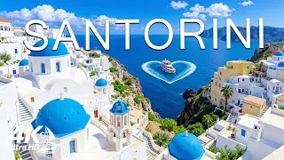 Санторини 4K 🇬🇷 Жемчужина Эгейского моря: Закат в Ойе | Вокальный дип-хаус 2026