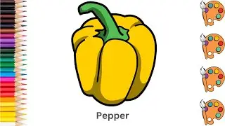 Pepper - Sketch Art and Paint | Step by step tutorial | Pencil to Palette