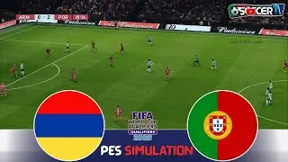 Armenia vs Portugal | FIFA World Cup 2026 Qualifier | PES 21 Gameplay Simulation