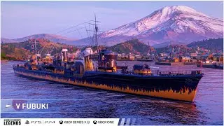 Бой на эсминце FUBUKI в World Of Warships  Legends