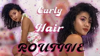 CURLY HAIR ROUTINE | Angel Moret