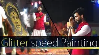 Glitter Speed Painting | Acharya Maharaj Shree Rakesh Prasadji | Swaminarayan | Sarvam Patel