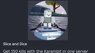 HOW to get Slice and Dice Badge In Blade's and Buffoonery