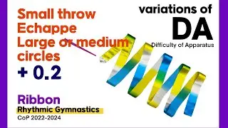 Ribbon Rhythmic Gymnastics DA mastery small throw Echappe CoP 2022 2023 2024