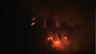 Italian Fireworks Demo  - Panzera - Silver, red magnesium , Golden horsetail 125mm