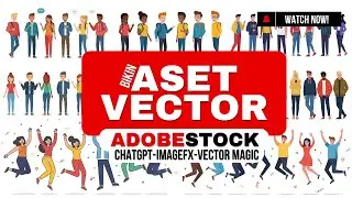 ASET VECTOR: BIKIN VECTOR CHARACTER ADOBESTOCK PAKAI AI