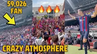 CRAZY 😳🔥 Lewandowski registers second-highest presentation crowd numbers in Barcelona history