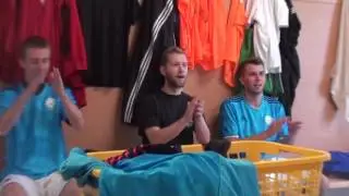 Určice - Jeseník  v šatně po zápase
