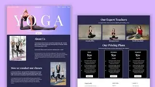 Build Responsive Yoga Website Using React JS And Tailwind CSS | Simple Yoga web #webdevelopment