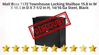 Mail Boss 7172 Townhouse Locking Mailbox 15.8 in W X 16.1 in D X  | Review and Discount