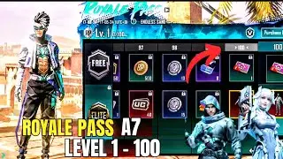 INI DIA GUYS INFO ROYALE PASS A7 FULL LEVEL 1 - 100 PPBIZON UPGRADE - PUBG MOBILE