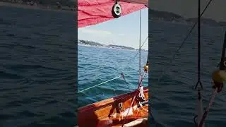 1st flying jib trial #mirrordinghy #mirroryawl #sailing #singlehandedsailing
