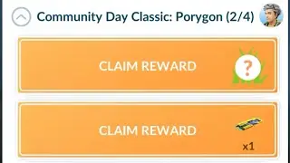 PoGo - Claimed Community Day Classic: Porygon (2/4) rewards #pogo #rewards #communityday