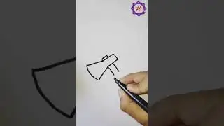 #shorts/Simple Fire axe drawing Tips