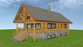 Complete Tour of My Log Home Plans (Walkthrough Model)