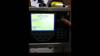 920i supervisor menu