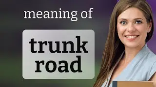 Trunk road &bull; TRUNK ROAD meaning