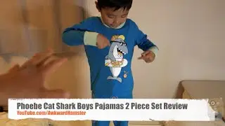 Phoebe Cat Shark Boys Pajamas 2 Piece PJs Set Review