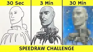 Drawing GIGALIKTRAKTOS SPIDOROBOS in 30 sec, 3 min, and 30 min | Italian Brainrot | Fendraw