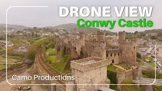 Drone View: Conwy Castle, North Wales