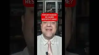 Possuir muni&ccedil;&atilde;o de calibre restrito &eacute; crime? Fica no v&iacute;deo que eu explico!