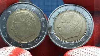 2 euro Belgium 2011 2010 2008 2007 2006 2005 2003 2002 2000 Сoins Money