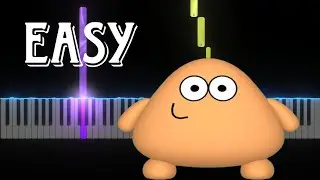 Pou 3D - Cliff Jump Theme Song (Easy Piano Tutorial)