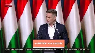 Fidesz-kongresszus 2026 - T&oacute;th-Sz&aacute;ntai J&oacute;zsef - H&iacute;rTV
