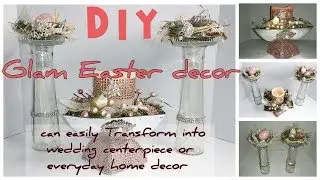 DIY glam Easter decor 🏡 wedding centerpiece on a budget 🏡