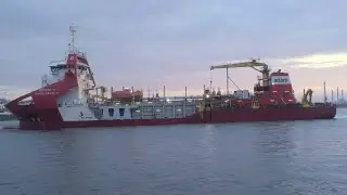 समुद्र का गहराई बढ़ाने वाली जहाज। Dredger Vessel। #dredger #dredging