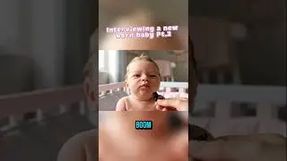 interviewing a new born baby Pt.2 #baby #babyinterview #babytalk