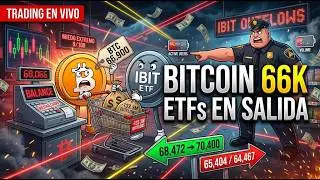 Bitcoin Hoy 🔥 BTC bajo &ldquo;equilibrio&rdquo; 68,066: se&ntilde;al bajista o trampa | Trading en Vivo 🔴