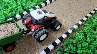 Tractor and Dozar Work Land Leveling and digging