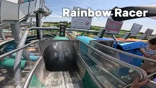 Big Racer Water Slide in the World's Largest Thermal SPA Therme Erding Germany, POV 4k