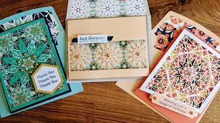 NEW Cardmaking Kit - Colourful Kaleidoscope. Makes 9 cards, perfect for beginners. Stampin Up Jemini