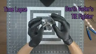 Metal Earth Model - Darth Vader's TIE Fighter #timelapse #starwars