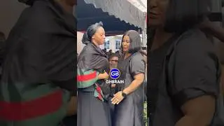 MP for  Dome-Kwabenya, Hon.Elikplim Akurugu mourns with Adwoa Safo, following the demise of her dad