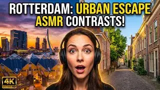 ASMR Urban Escape | Rotterdam's Contrasting Neighborhoods in One Walk