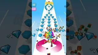 Bonus Level- Jelly Merge Run 2048 RAINBOW Cube #fyp