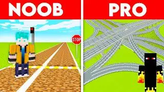 NOOB Street vs PRO Road in MINECRAFT