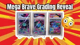 Mega Brave Triple Banger:Bulbasaur Ivysaur Mega Venusaur Grading Reveal! 🌈🔥 #pokemon  #acegrading