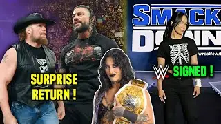 BROCK LESNAR SURPRISE RETURN 🤯 || AJ LEE SIGNED WITH WWE 😳 || ROMAN REIGNS RETURN DATE || WWE ||