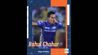 #shorts #happybirthdayrahulchahar #rahulchahar Happy Birthday Rahul Chahar