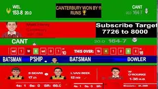 🔴SUPER SMASH LEAGUE 2025|🔴WELLINGTON VS CANTERBURY LIVE COMMENTARY SCORE  #supersmashlive
