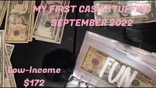 FIRST CASH STUFFING VIDEO | SEPTEMBER 2022 PAYCHECK #1 | LOW-INCOME | BreBeBudgeting