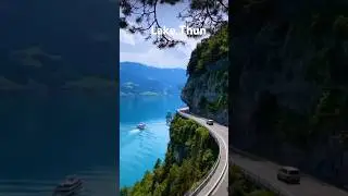 📍 lake thun, Switzerland 🇨🇭 subscribe for more magical places #suisse #switzerland #lakethun #fypage